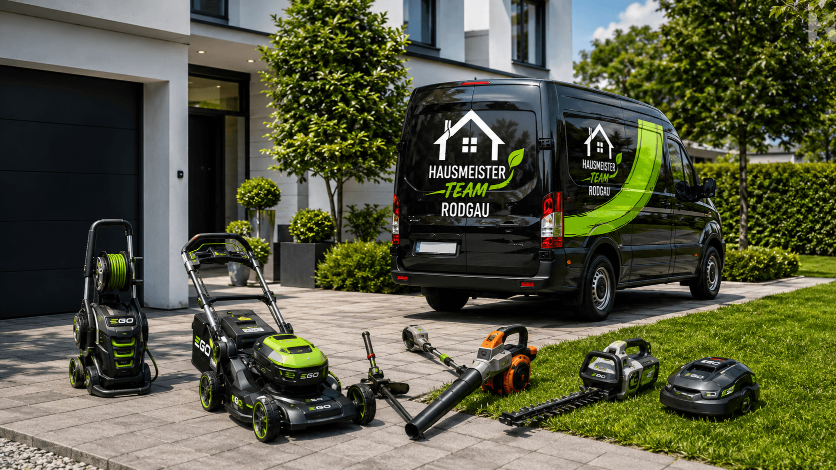 Hausmeister Team Rodgau – eigenes Fahrzeug und Equipment